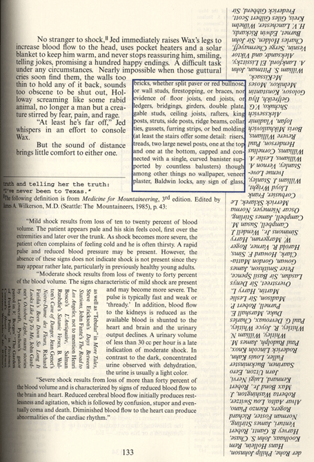 Page 133 from Mark Danielewski's House of Leaves